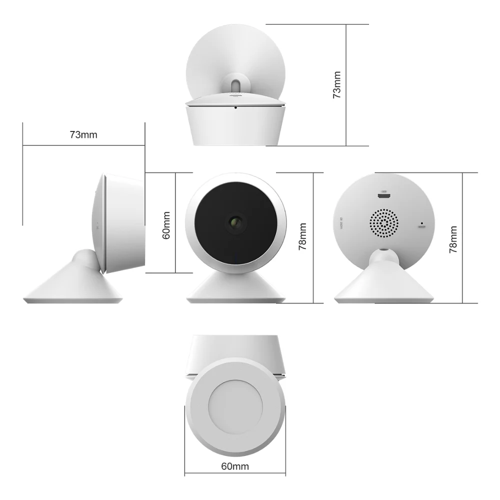 IP-камера Laxihub компактная с Wi-Fi датчиком движения и функцией ночного видения |