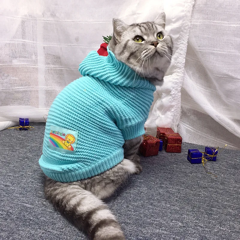 Cat Sweater Autumn And Winter Candy-Colored Oliver Little Lion Pet Clothes Warm Cat Clothing
Cat Sweater Autumn And Winter Candy-Colored Oliver Little Lion Pet Clothes Warm Cat Clothing