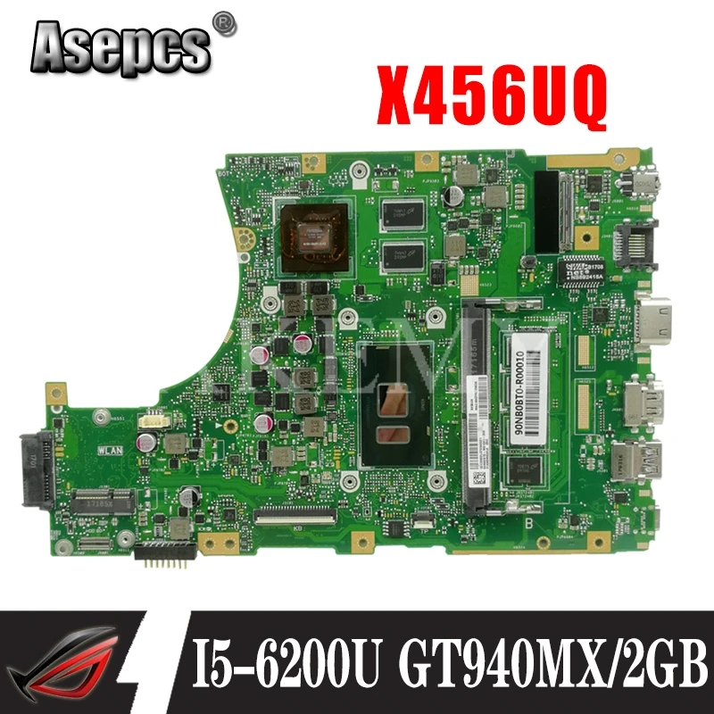 Akemy X456UQ Laptop motherboard For Asus X456U X456UQ X456UB X456UQK X456UV mainboard 4GB-RAM I5-6200I GT940M DDR4
Akemy X456UQ Laptop motherboard For Asus X456U X456UQ X456UB X456UQK X456UV mainboard 4GB-RAM I5-6200I GT940M DDR4