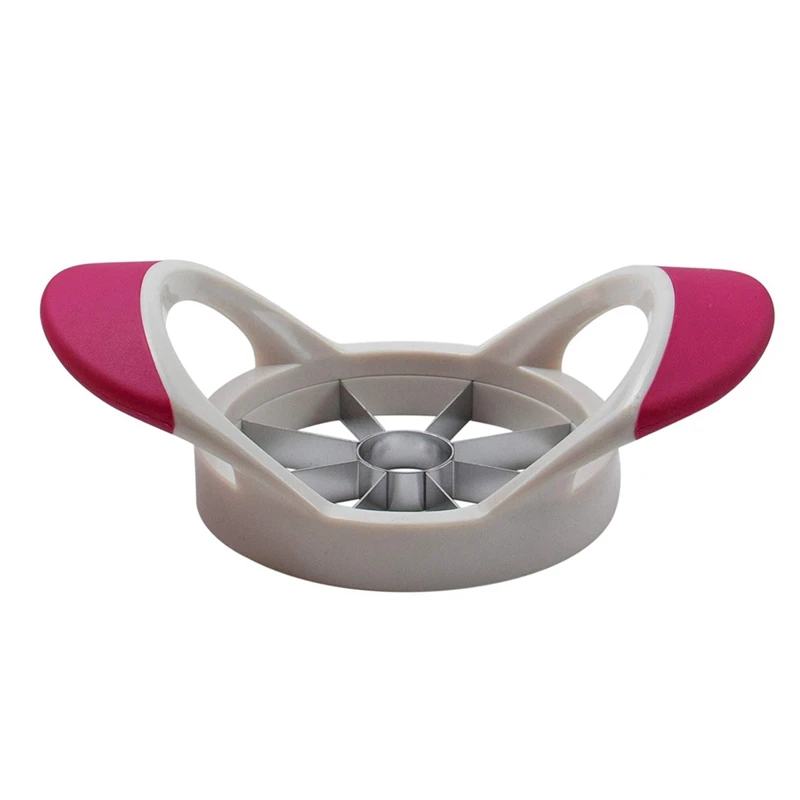 Apple Slicer, Cutter Divider Wedger With 8 Stainless Steel Serrated Blade Rose Red(1 PCS)
Apple Slicer, Cutter Divider Wedger With 8 Stainless Steel Serrated Blade Rose Red(1 PCS)