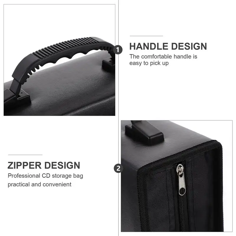 2pcs CDs Case Durable 128 Capacity Disc Storage Case DVD Organizer for Home Shop
2pcs CDs Case Durable 128 Capacity Disc Storage Case DVD Organizer for Home Shop