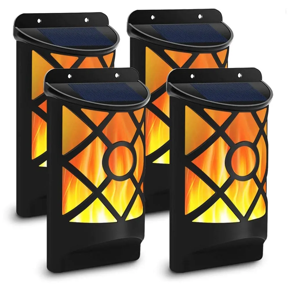 Waterproof Flickering Solar Flame Lights Dark Sensor Auto On/Off 66 LED Lamp Solar Powered Wall Mounted Design for Patio Yard
Waterproof Flickering Solar Flame Lights Dark Sensor Auto On/Off 66 LED Lamp Solar Powered Wall Mounted Design for Patio Yard