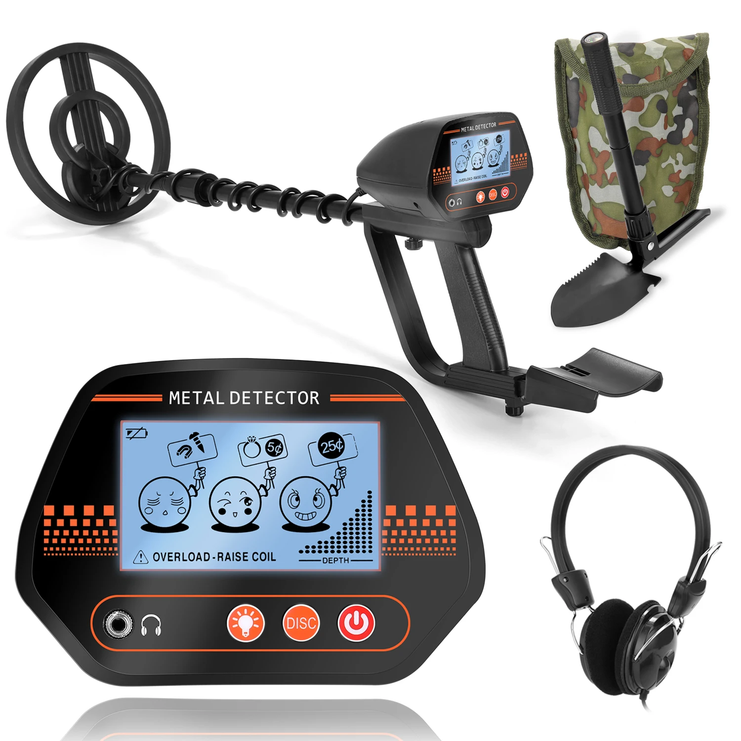 MD830 Underground Depth Metal Detector Treasure Gold Wiring Metal Detecting Tool Finder with 3 Adjustable Modes LCD Display
MD830 Underground Depth Metal Detector Treasure Gold Wiring Metal Detecting Tool Finder with 3 Adjustable Modes LCD Display