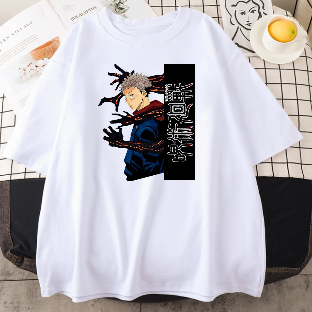 Jujutsu Kaisen Itadori Yuuji Printing Men's Tshirts Summer Spring Clothing Classic Style T Shirts Loose Oversized Mens Tshirt
Jujutsu Kaisen Itadori Yuuji Printing Men's Tshirts Summer Spring Clothing Classic Style T Shirts Loose Oversized Mens Tshirt