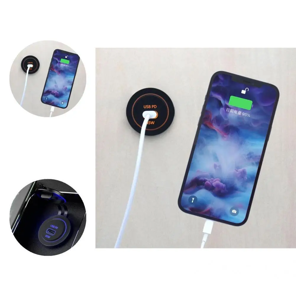 45W DC 12/24V Practical Fire-proof Type C Interface Phone Charger PD Interface Charger LED Fire-proof
45W DC 12/24V Practical Fire-proof Type C Interface Phone Charger PD Interface Charger LED Fire-proof