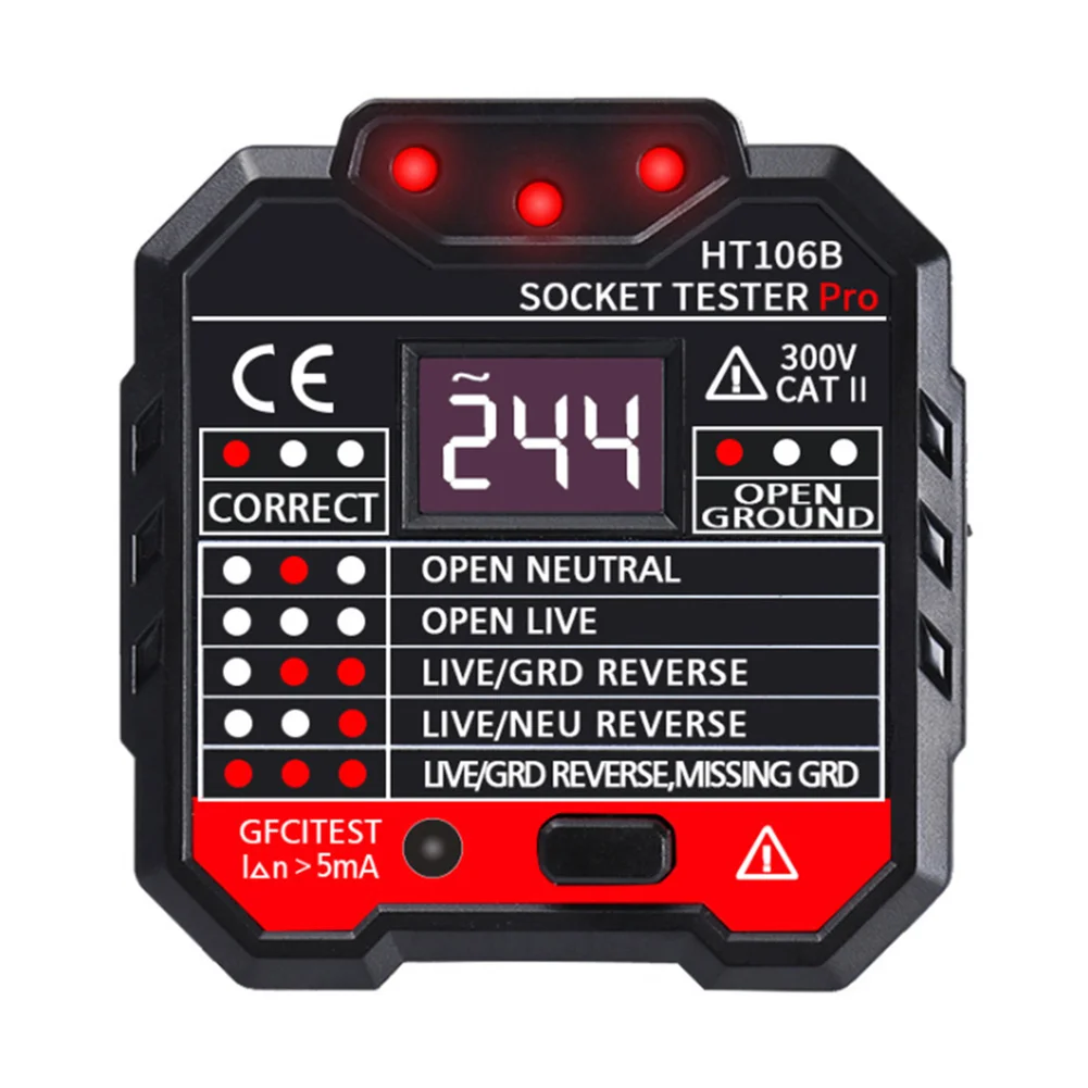 Electric Socket Tester Electric Leakage Detection Plug and Play for Home Factory can CSV 
Electric Socket Tester Electric Leakage Detection Plug and Play for Home Factory can CSV