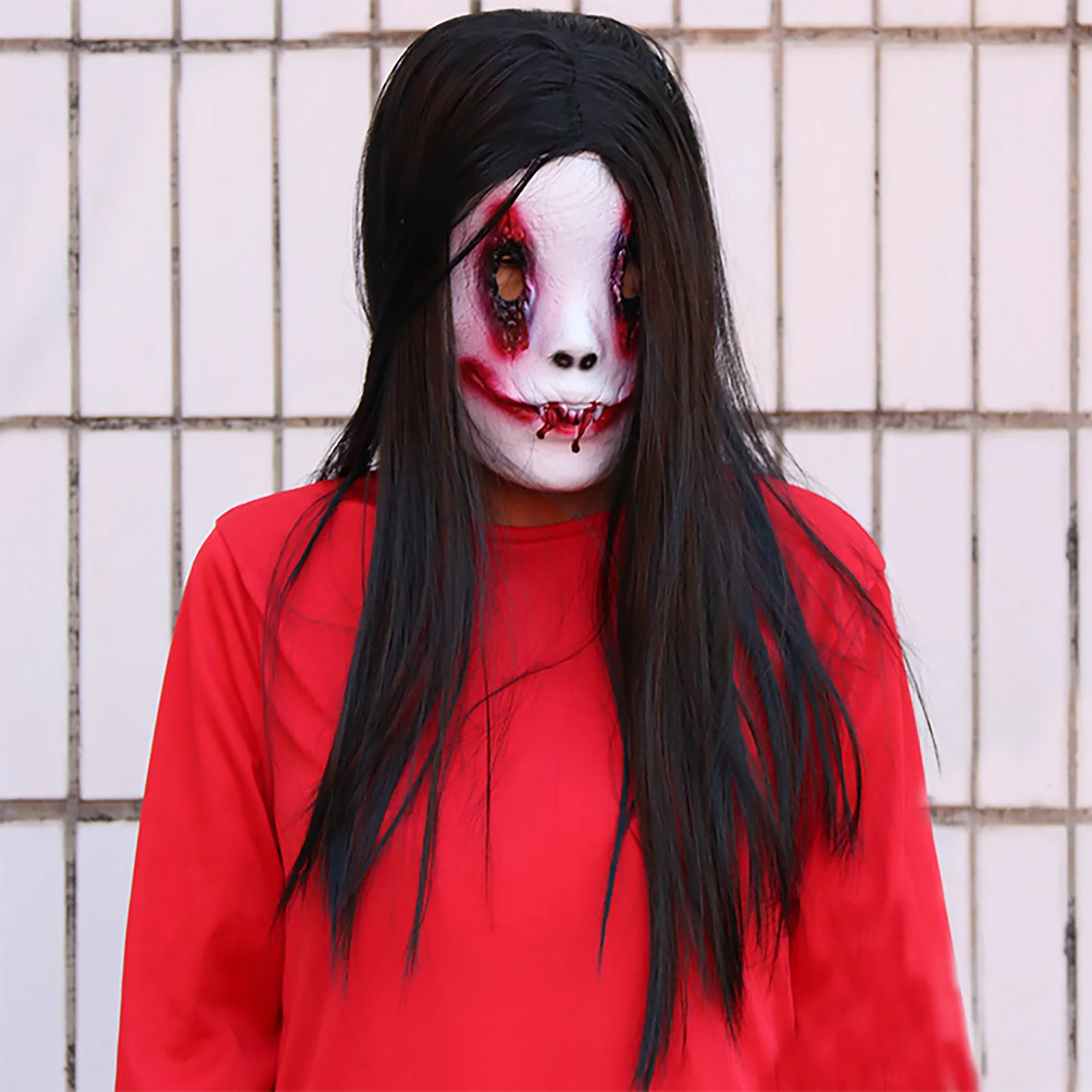 Halloween Scary Face Ghost Mask Creepy Black Long Wig Mask Party Horror Mask For Costume Party Shocker Toys Toys For Adults Kids
Halloween Scary Face Ghost Mask Creepy Black Long Wig Mask Party Horror Mask For Costume Party Shocker Toys Toys For Adults Kids