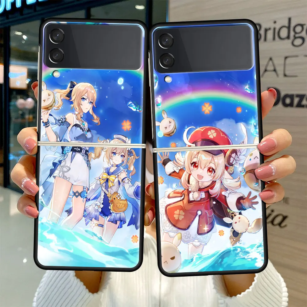 Case For Samsung Galaxy Z Flip 3 Foldable Black Soft Edge Coque ZFlip3 5G High Quality Phone Cover Cute Genshin Impact Animes
Case For Samsung Galaxy Z Flip 3 Foldable Black Soft Edge Coque ZFlip3 5G High Quality Phone Cover Cute Genshin Impact Animes