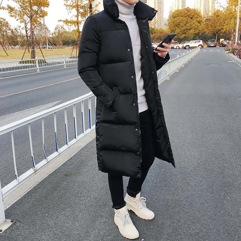 Mens Long Down Jacket Coat Luxury Brand Winter Solid Black Parkas Men Plus Size 4XL Thick Warm Slim Fit Male Overcoat
Mens Long Down Jacket Coat Luxury Brand Winter Solid Black Parkas Men Plus Size 4XL Thick Warm Slim Fit Male Overcoat