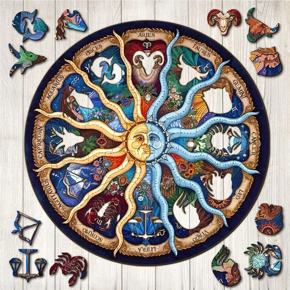 Puzzle puzzle round puzzle zodiac landing puzzle gift twelve constellation children's toys home decoration
Puzzle puzzle round puzzle zodiac landing puzzle gift twelve constellation children's toys home decoration