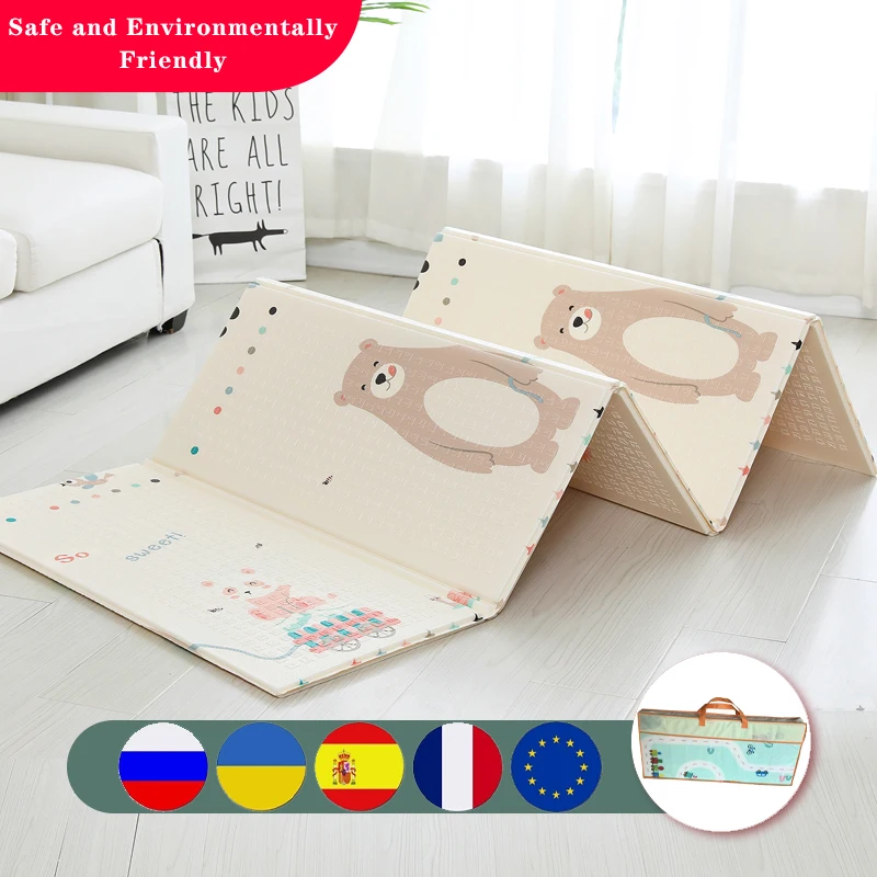 1.8*2*1CM Foldable Baby Mat Moisture-proof And Waterproof Playmats Educational Mat Thickened, Children's Play Folding Mat
1.8*2*1CM Foldable Baby Mat Moisture-proof And Waterproof Playmats Educational Mat Thickened, Children's Play Folding Mat