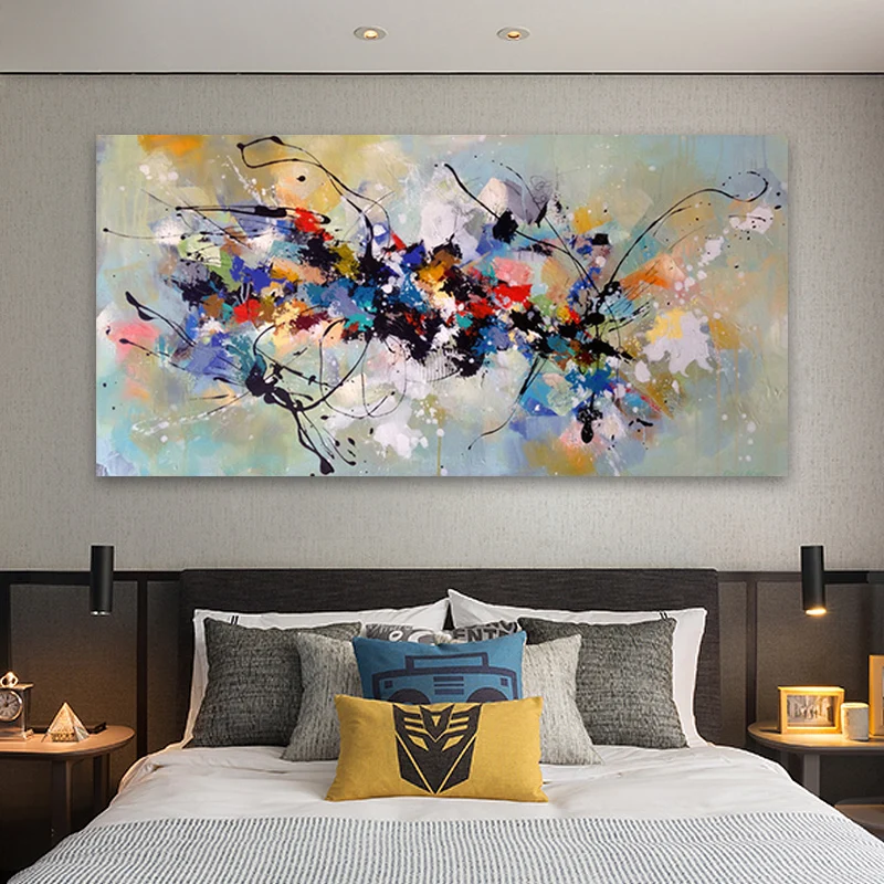 Abstract Colorful Decoration Oil Painting on Canvas Posters and Prints Cuadros Wall Art Pictures For Living Room
Abstract Colorful Decoration Oil Painting on Canvas Posters and Prints Cuadros Wall Art Pictures For Living Room