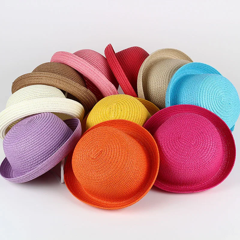 Hot Sale Children's Summer Hat Solid Kid Color Dome Curved Brim Girl Cap Straw Hat Travel Beach Hat Sun Protection Caps Sun Hat
Hot Sale Children's Summer Hat Solid Kid Color Dome Curved Brim Girl Cap Straw Hat Travel Beach Hat Sun Protection Caps Sun Hat