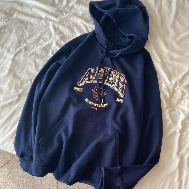 Новинка 2021, осенние высококачественные женские толстовки, пуловеры унисекс с вышитыми буквами, свободная модная повседневная элегантная м... 
Новинка 2021, осенние высококачественные женские толстовки, пуловеры унисекс с вышитыми буквами, свободная модная повседневная элегантная м...