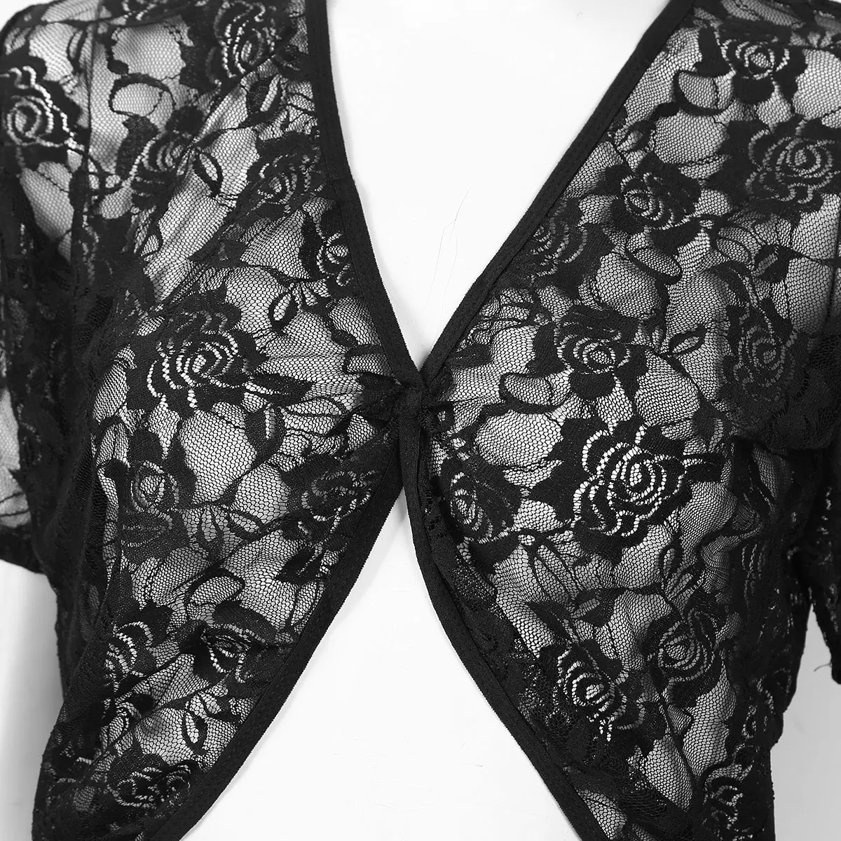 Womens Sexy Lace Crop Top V Neck Short Sleeves See Through Sheer Floral Lace Mesh Erotic Lingerie Tops Sexy Sleepwear Nightwear
Womens Sexy Lace Crop Top V Neck Short Sleeves See Through Sheer Floral Lace Mesh Erotic Lingerie Tops Sexy Sleepwear Nightwear