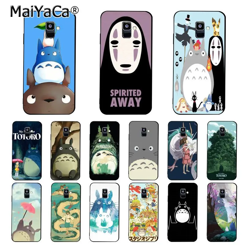 Милый аниме чехол MaiYaCa с рисунком Тоторо из галибри для Samsung Galaxy A7 A50 A70 A40 A20 A30 A8 A6 Plus