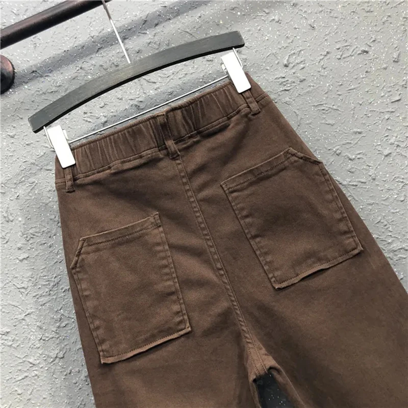 Loose Elastic Waist Casual Haren Pants Women Classical Solid Color Ankle-Length Pants Female Streetwear Lady Cargo Sweatpants
Loose Elastic Waist Casual Haren Pants Women Classical Solid Color Ankle-Length Pants Female Streetwear Lady Cargo Sweatpants