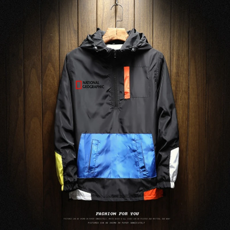 2021 New Mens Spring Autumn Jacket Zipper Casual Hooded Bomber Jakcet Fashion Patchwork Windbreaker Jacket Men Coat Clothing
2021 New Mens Spring Autumn Jacket Zipper Casual Hooded Bomber Jakcet Fashion Patchwork Windbreaker Jacket Men Coat Clothing