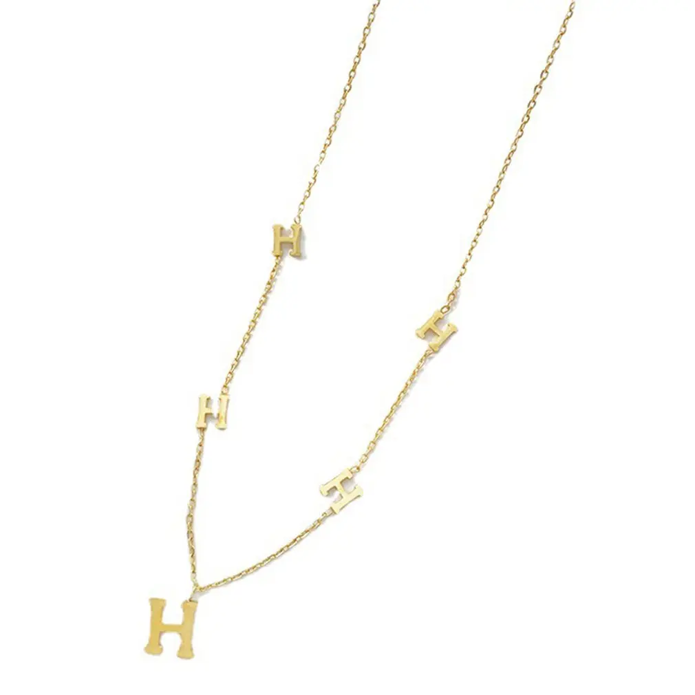 H Letter String Pendant Necklace Monogram Necklace Jewelry Hypoallergenic Nickel Free Chain Necklace For Women And Girls
H Letter String Pendant Necklace Monogram Necklace Jewelry Hypoallergenic Nickel Free Chain Necklace For Women And Girls