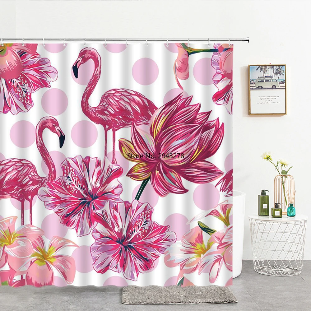 Flamingo Shower Curtain Flowers Waterproof Bathroom Curtain Polyester Cloth With Hooks Home Decoration Bathroom Screen Curtain
Flamingo Shower Curtain Flowers Waterproof Bathroom Curtain Polyester Cloth With Hooks Home Decoration Bathroom Screen Curtain