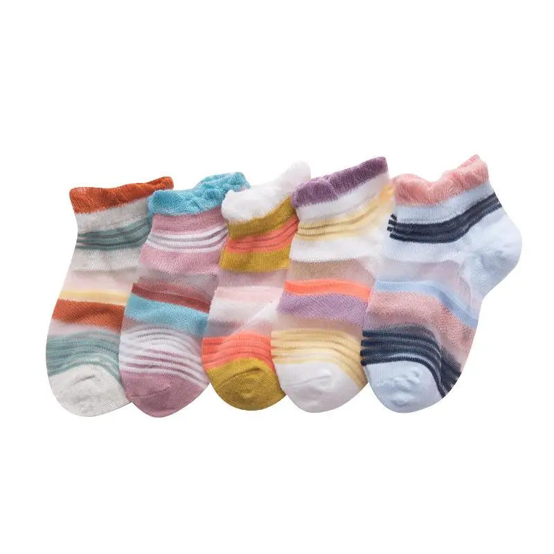 5 Pairs Baby Girl Striped Socks Candy Color Polka Dot Combination Socks Thin Comfortable and Breathable Short Socks
5 Pairs Baby Girl Striped Socks Candy Color Polka Dot Combination Socks Thin Comfortable and Breathable Short Socks