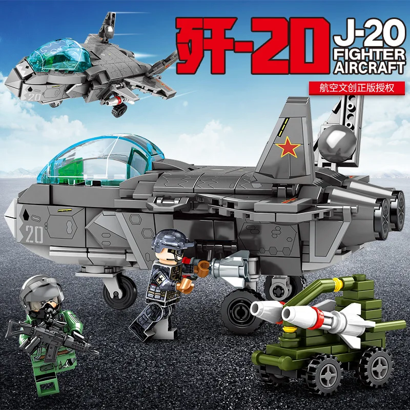 365Pcs Building Blocks 202121 Genuine Authorized J-20 Stealth Fighter Assembling Model Boy Assembling Assembling Toy Gifts
365Pcs Building Blocks 202121 Genuine Authorized J-20 Stealth Fighter Assembling Model Boy Assembling Assembling Toy Gifts