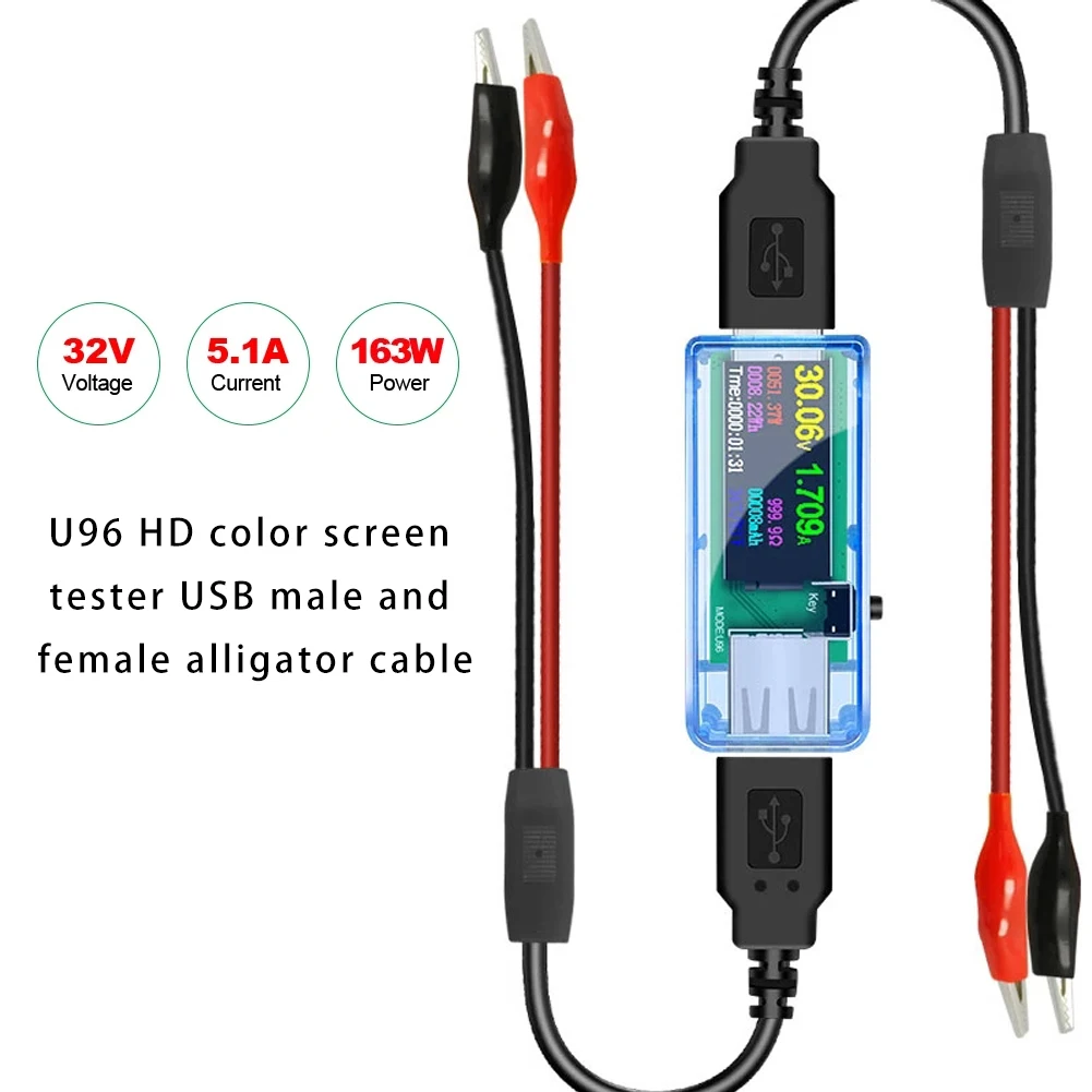 U96 Detector USB Tester Dc Digital Voltmeter Amperimetro Voltage Current Meter Ammeter Detecter Power Bank Charger Indicator
U96 Detector USB Tester Dc Digital Voltmeter Amperimetro Voltage Current Meter Ammeter Detecter Power Bank Charger Indicator