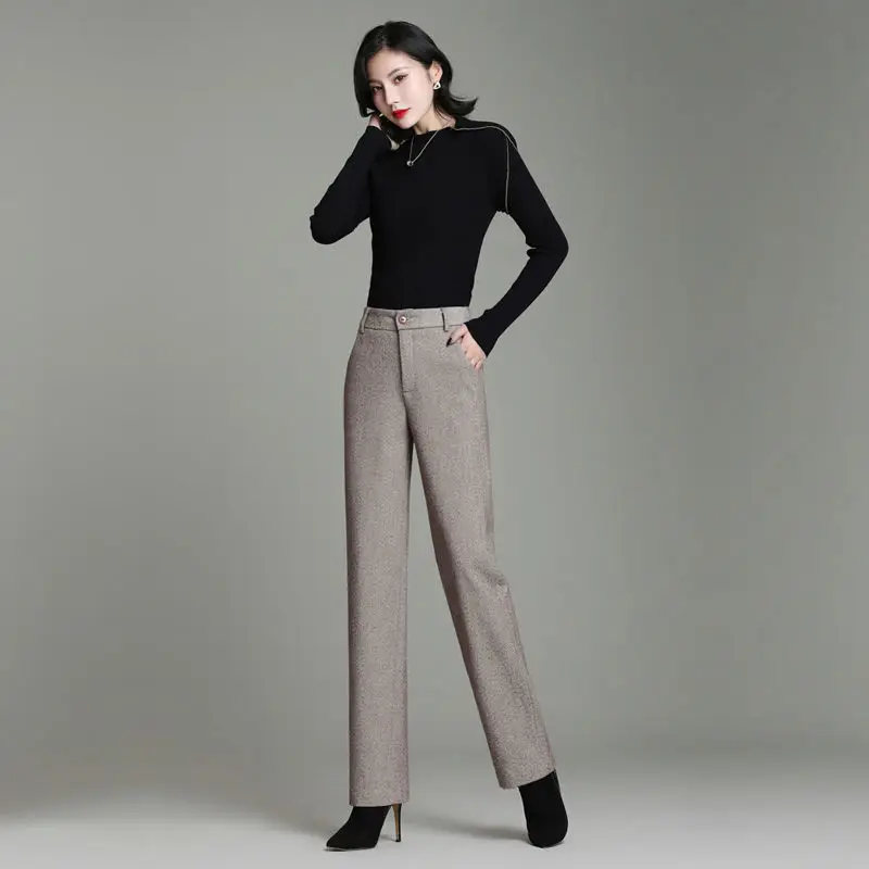 Pants Women's Winter Plush Loose Thin Wide Leg Pants Female Students' High Waist Versatile Vertical Casual Straight Long Pants
Pants Women's Winter Plush Loose Thin Wide Leg Pants Female Students' High Waist Versatile Vertical Casual Straight Long Pants