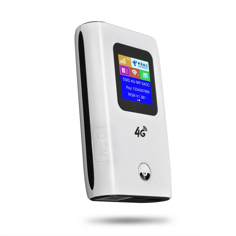 HUASIFEI 4G CPE CAT4 Mifi-WIFI 6000mAh Power Bank LTE 3G/4G Sim Card Wifi Router 150Mbps Mobile WiFi Hotspot with 2.0 USB Slot
HUASIFEI 4G CPE CAT4 Mifi-WIFI 6000mAh Power Bank LTE 3G/4G Sim Card Wifi Router 150Mbps Mobile WiFi Hotspot with 2.0 USB Slot