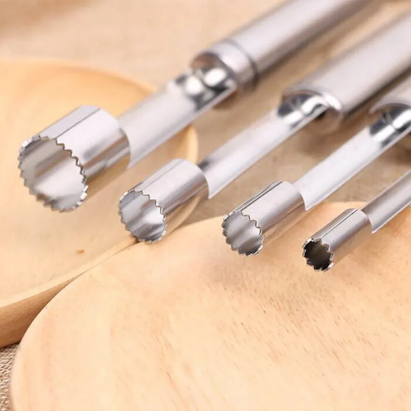 4PCS /Set Stainless Steel Fruit Corer Red Dates Apple Pear Corer Fruit Seed Core Remover Slicer Knife Fruit Vegetable Tools
4PCS /Set Stainless Steel Fruit Corer Red Dates Apple Pear Corer Fruit Seed Core Remover Slicer Knife Fruit Vegetable Tools
