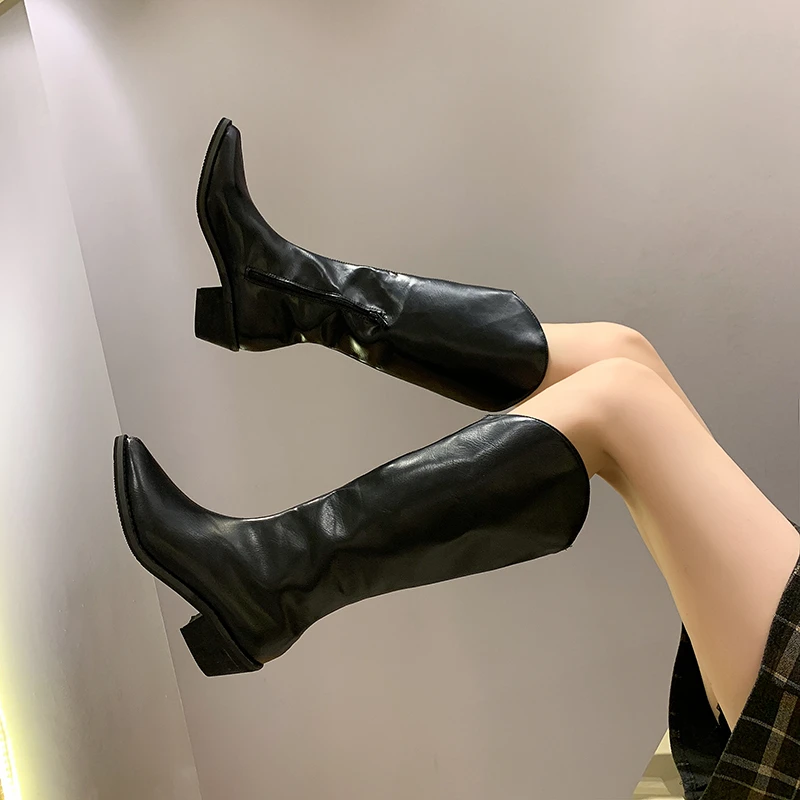 2021 Women Cowboy Boots Pointed Toe Women's Shoes pu Leather Shoes Knee-High Boots Chunky Wedges shoes Martin boots
2021 Women Cowboy Boots Pointed Toe Women's Shoes pu Leather Shoes Knee-High Boots Chunky Wedges shoes Martin boots