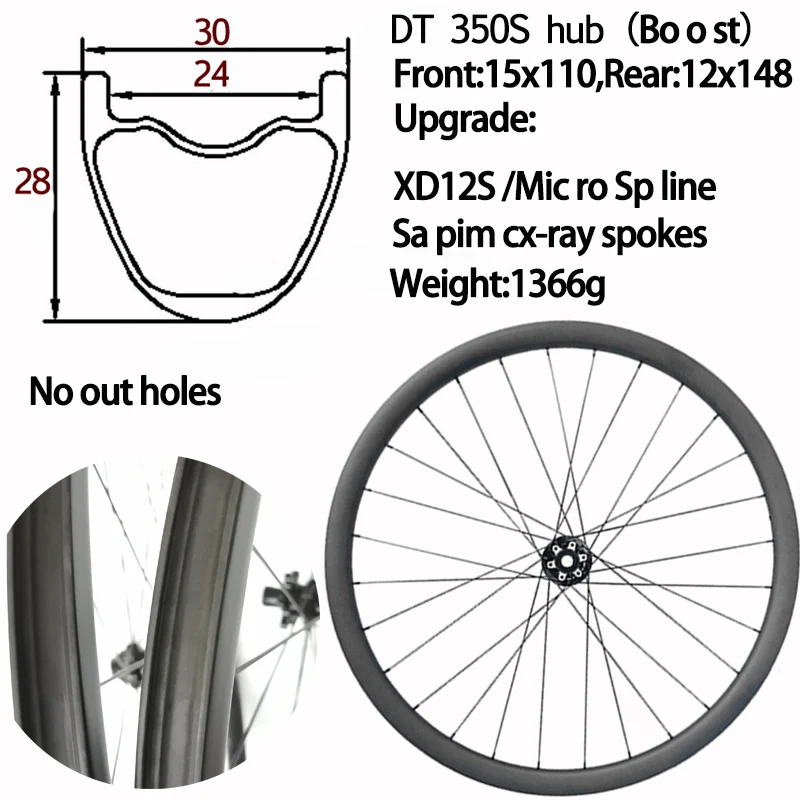 1366g light weight 15x110 12x148 29 carbon bike MTB wheel 29er disc bike mountain bike wheels D T 350S cx ray wheelset 700c
1366g light weight 15x110 12x148 29 carbon bike MTB wheel 29er disc bike mountain bike wheels D T 350S cx ray wheelset 700c