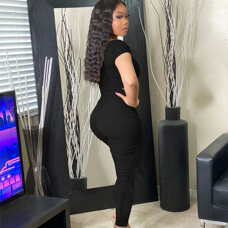 Bodycon Crop Top And Stacked Pants 2 Piece Set Women Casual Sportswear Sleeveless Tracksuits Fashion Workout Grey Matching Sets
Bodycon Crop Top And Stacked Pants 2 Piece Set Women Casual Sportswear Sleeveless Tracksuits Fashion Workout Grey Matching Sets