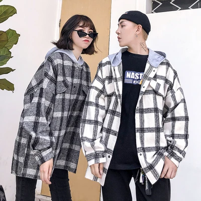 2021 Plaid Men Long Sleeve Vintage Hooded Cotton High Quality Streetwear Korean Casual Autumn Winter Jacket Shirts
2021 Plaid Men Long Sleeve Vintage Hooded Cotton High Quality Streetwear Korean Casual Autumn Winter Jacket Shirts