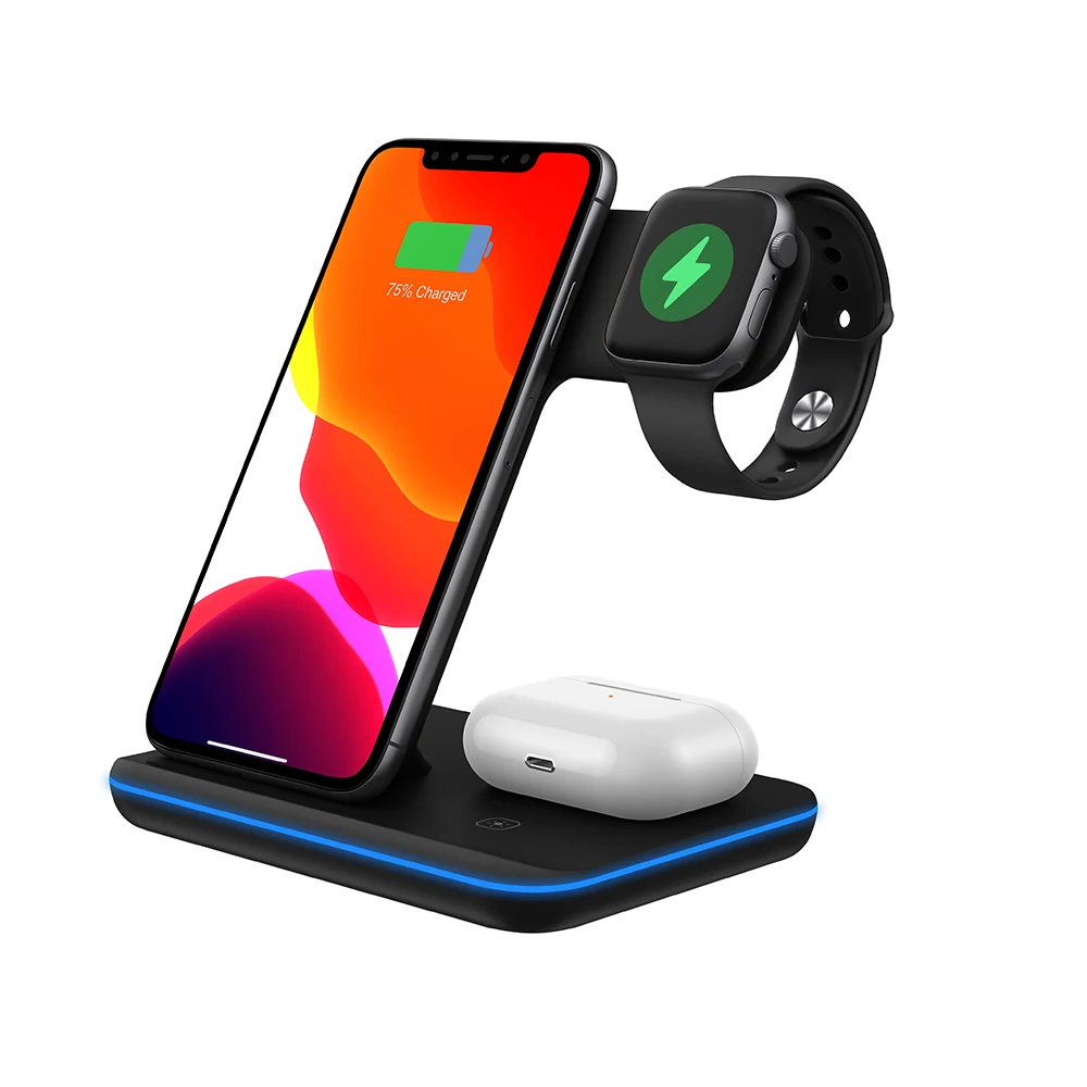 2021 For iPhone 12 Watch Cell Phone Charging Pad Battery Charger Pro Max Portable Qi 3 in 1 wireless charger
2021 For iPhone 12 Watch Cell Phone Charging Pad Battery Charger Pro Max Portable Qi 3 in 1 wireless charger
