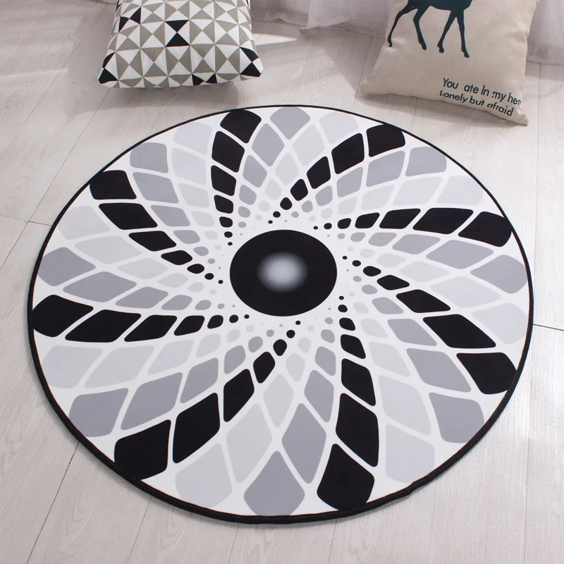 Zeegle Nordic Pattern Round Carpet Floor Mat For Living Room Non-slip Kids Room Rug Baby Play Mats Washable Home Decor 
Zeegle Nordic Pattern Round Carpet Floor Mat For Living Room Non-slip Kids Room Rug Baby Play Mats Washable Home Decor