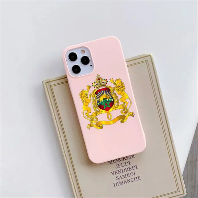 Morocco Flag Coat Of Arms Symbol Phone Case Pink Candy Color for iPhone 11 12 mini pro XS MAX 8 7 6 6S Plus X SE 2020 XR 
Morocco Flag Coat Of Arms Symbol Phone Case Pink Candy Color for iPhone 11 12 mini pro XS MAX 8 7 6 6S Plus X SE 2020 XR