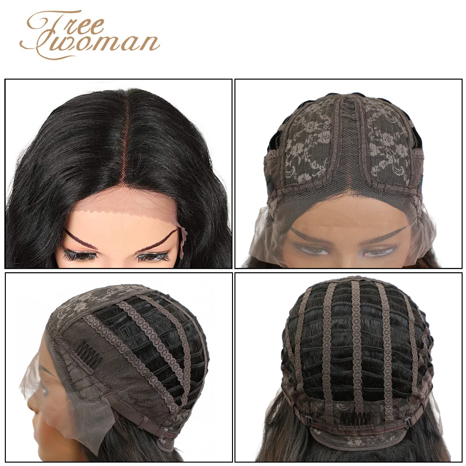 FREEWOMAN Synthetic Curly Wig Lace Front Wig With Natural Hairline Ombre Wigs With Dark Roots Heat Resistant Fiber Full Hair
FREEWOMAN Synthetic Curly Wig Lace Front Wig With Natural Hairline Ombre Wigs With Dark Roots Heat Resistant Fiber Full Hair