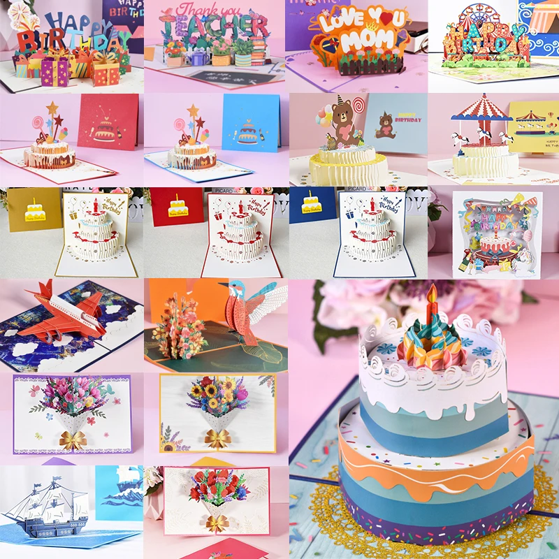 3D Pop UP Happy Birthday Greeting Invitation Cards Laser Cut Rose Flower Thank You Card Boy Friends Gift Soccer Club Postcard
3D Pop UP Happy Birthday Greeting Invitation Cards Laser Cut Rose Flower Thank You Card Boy Friends Gift Soccer Club Postcard