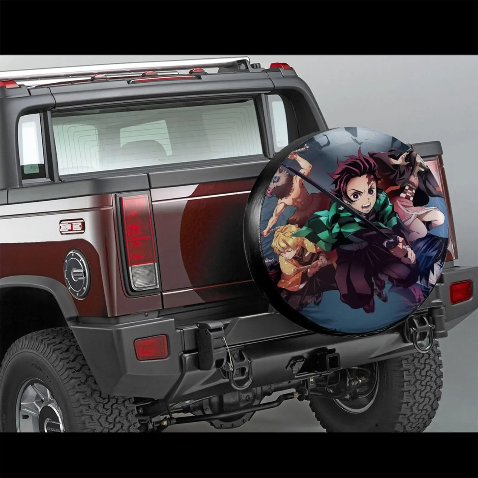 Для Jeep Truck SUV Demon Slayer чехол для запасной шины 14-17 дюймов
Для Jeep Truck SUV Demon Slayer чехол для запасной шины 14-17 дюймов