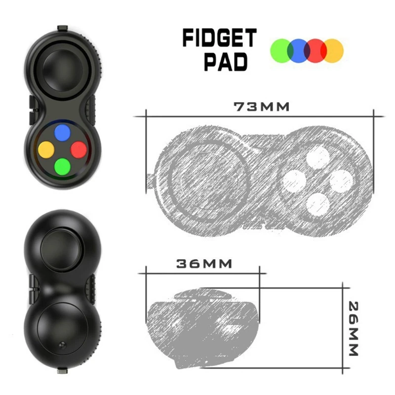 Fidget Controller Pad Cube Game Focus Toy with Keyring Set Smooth ABS Plastic Stress Relief Toys for Add
Fidget Controller Pad Cube Game Focus Toy with Keyring Set Smooth ABS Plastic Stress Relief Toys for Add