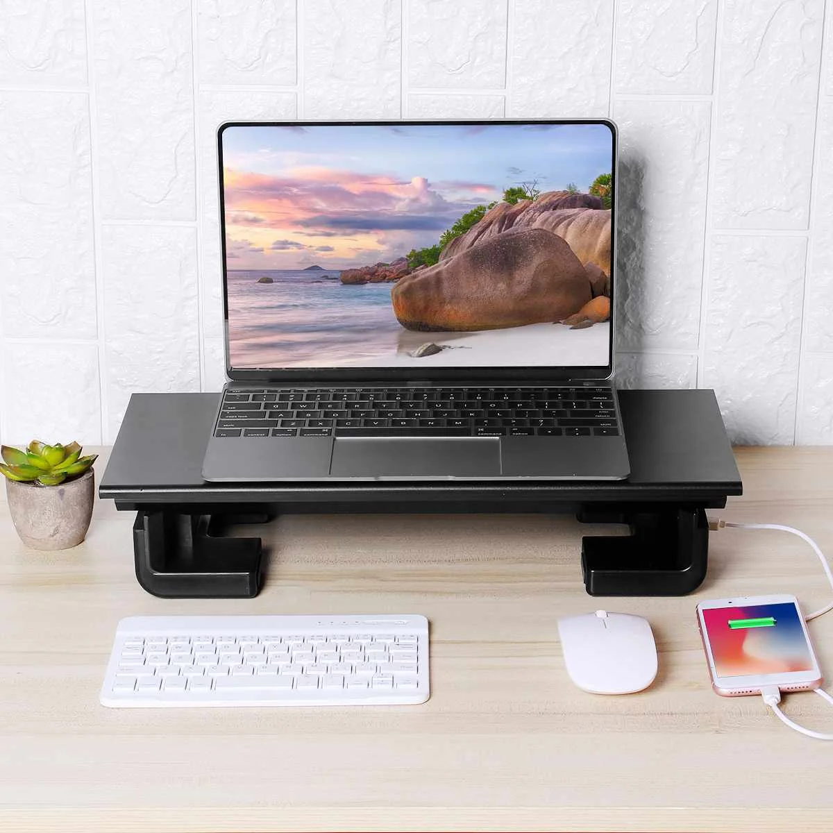 Monitor Support Desk with 4 USB Interface Monitor Laptop Holder Monitor Bracket Computer Stand Adjustable Monitor Stand Riser
Monitor Support Desk with 4 USB Interface Monitor Laptop Holder Monitor Bracket Computer Stand Adjustable Monitor Stand Riser
