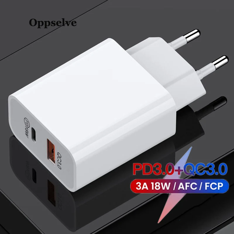 PD QC 4.0 3.0 Dual USB Charger 18W Quick Charge EU Plug for iPhone 12 11 X 8 Samsung Huawei Power Delivery Mobile Phone Adapter
PD QC 4.0 3.0 Dual USB Charger 18W Quick Charge EU Plug for iPhone 12 11 X 8 Samsung Huawei Power Delivery Mobile Phone Adapter