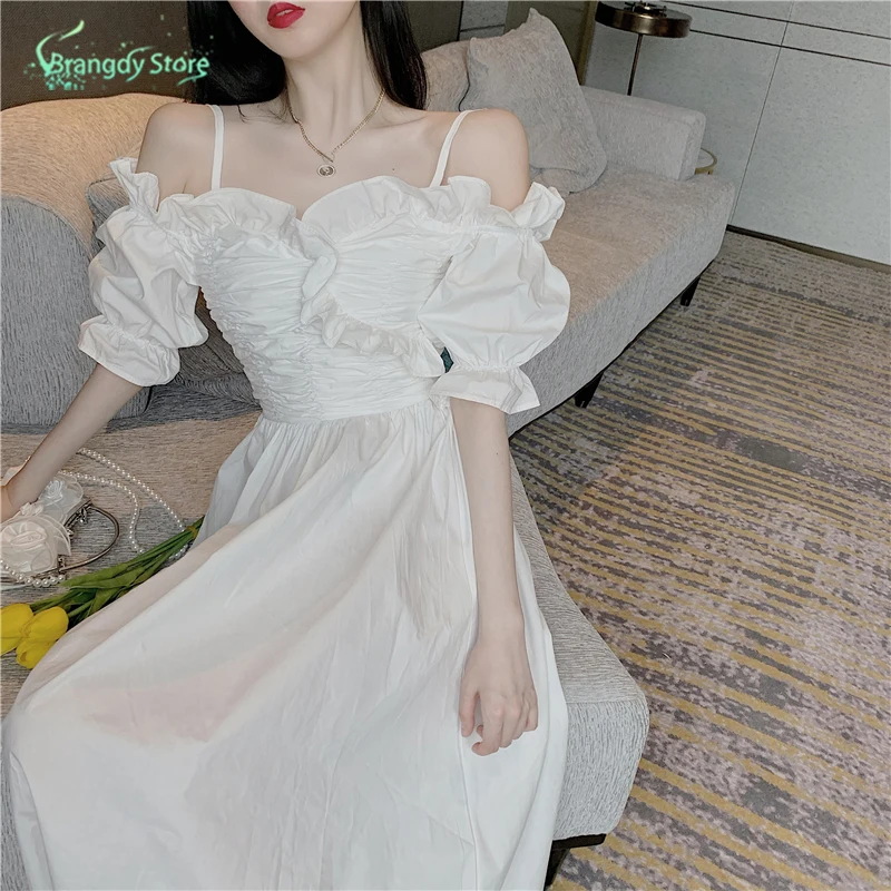 Elegant Harajuku White Vintage Cottagecore Aesthetic Kobieta Sukienka Summer White Fairy Dress Sundresses
Elegant Harajuku White Vintage Cottagecore Aesthetic Kobieta Sukienka Summer White Fairy Dress Sundresses