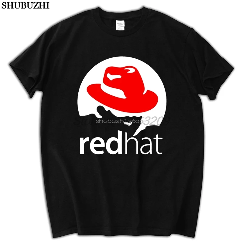 Красная Шапочка REDHAT LINUX футболка хлопок бренд shubuzhi европейский размер