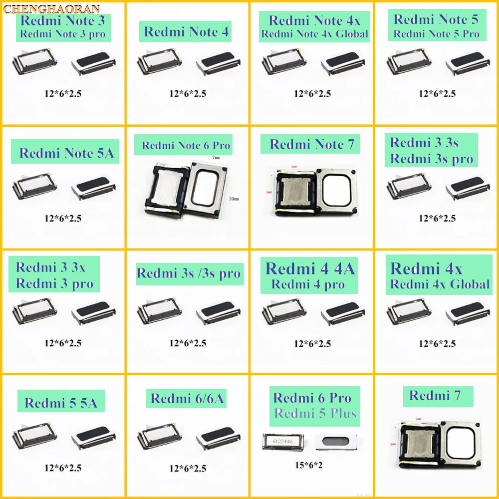 2pcs Earpiece Ear Sound Top Speaker Receiver For Xiaomi Redmi 6 4 Pro 3 3X 3S S2 Note 7 6 5 2 3 Pro 4 4X 6A 5A
2pcs Earpiece Ear Sound Top Speaker Receiver For Xiaomi Redmi 6 4 Pro 3 3X 3S S2 Note 7 6 5 2 3 Pro 4 4X 6A 5A