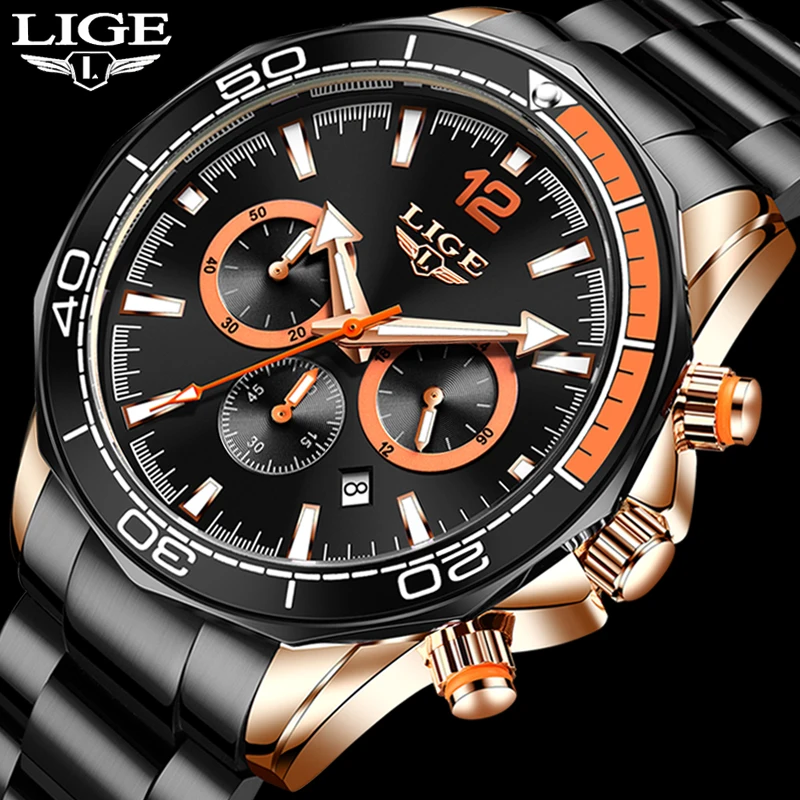 2022 New Arrival Men Watches LIGE Top Luxury Brand Sport Watch Men Chronograph Quartz Wristwatch Date Male Relogio Masculino+Box
2022 New Arrival Men Watches LIGE Top Luxury Brand Sport Watch Men Chronograph Quartz Wristwatch Date Male Relogio Masculino+Box