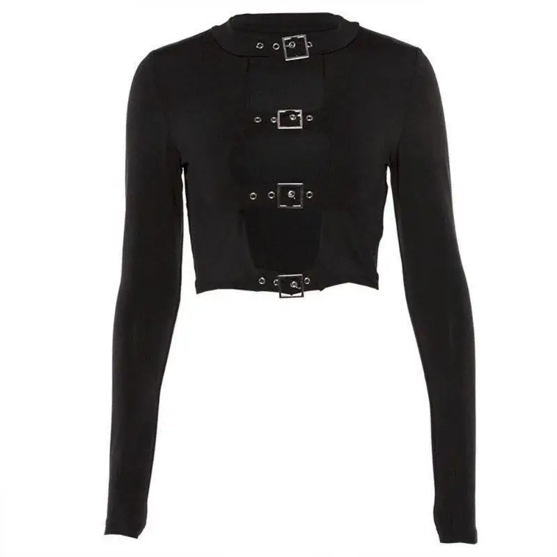 New Women Casual Basic Spring Autumn Black T-shirt Top Shirt Tee Long sleeve Hollow out Plus Size S~3XL
New Women Casual Basic Spring Autumn Black T-shirt Top Shirt Tee Long sleeve Hollow out Plus Size S~3XL