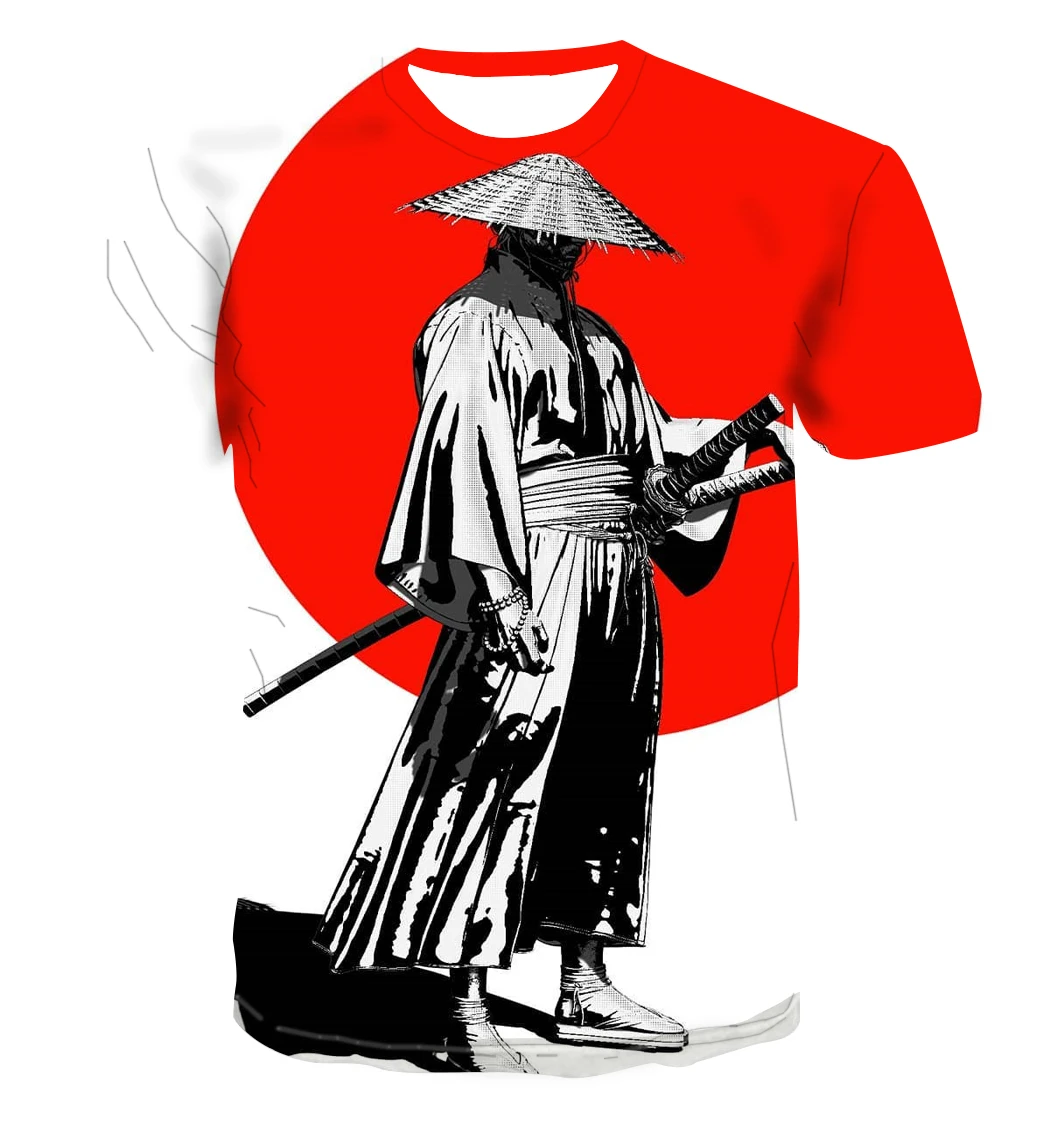 Factory direct 3d printing T-shirt Japanese samurai men and women fashion O-neck children's summer short-sleeved T-shirt custom
Factory direct 3d printing T-shirt Japanese samurai men and women fashion O-neck children's summer short-sleeved T-shirt custom