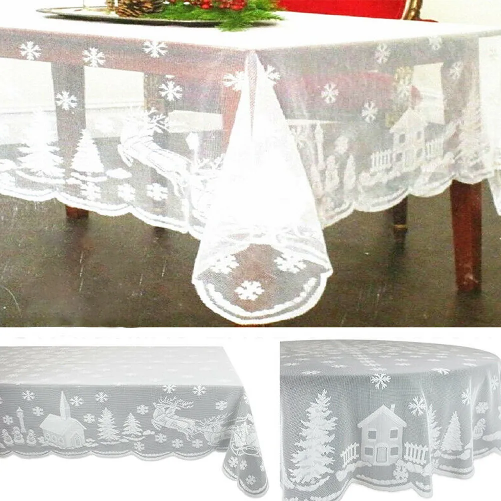 Christmas Lace Tablecloth Santa Claus Snowman Elk Embroidered Fireplace Cover Table Runner Furnace Cloth Home Party Supplies
Christmas Lace Tablecloth Santa Claus Snowman Elk Embroidered Fireplace Cover Table Runner Furnace Cloth Home Party Supplies